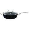 THE ROCK(TM) by Starfrit(R) 060318-003-0000 THE ROCK(TM) by Starfrit(R) 11, 4.7-Quart Deep Saute Pan with Glass Lid & Stainless Steel Handles