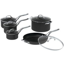 THE ROCK(TM) by Starfrit(R) 060319-001-0000 THE ROCK(TM) by Starfrit(R) 10-Piece Cookware Set with Stainless Steel Handles