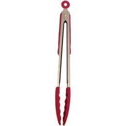 Starfrit(R) 093291-006-0000 Red Silicone 12 Tongs