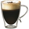Starfrit(R) 080056-006-FOAM 12-Ounce Double-Wall Glass Coffee Cup