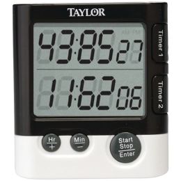 Taylor(R) Precision Products 5828 Dual-Event Digital Timer/Clock