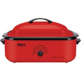 Nesco 18-quart Porcelain Roaster Oven (red) NES481812