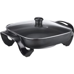 Brentwood Electric Skillet With Glass Lid (1,300w; 12") BTWSK65