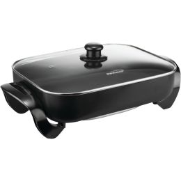 Brentwood Electric Skillet With Glass Lid (1,400w; 16") BTWSK75