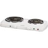 Brentwood Electric Double Burner (white) BTWTS368