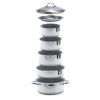 Kuuma 10-Piece Ceramic Nesting Cookware Set - Stainless Steel w/Non-Stick Coating - Induction Compatible - Oven Safe