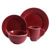 Gibson Lilith 16pc Dinnerware Set- Red