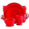 Gibson Barberware 16 Pc Dinnerware Set - Red