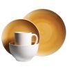 Gibson Serenity Amber 16-Piece Dinnerware Set- Yellow