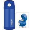 Thermos FUNtainerâ„¢ Stainless Steel, Insulated Straw Bottle - Blue - 12 oz.