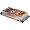 Brentwood Triple Buffet Server With Warming Tray & Three 1.5-quart Steel Pans BTWBF315