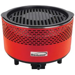 Brentwood Appliances BBF-21R Round Portable Smokeless BBQ