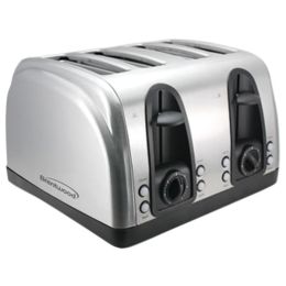 Brentwood Appliances TS-445S 4-Slice Elegant Toaster with Brushed Stainless Steel Finish