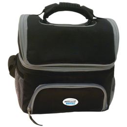 Brentwood Kool Zone CB-12BK Cooler Bag with Extra Storage (Black)
