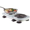 Brentwood Electric 1,500-watt Double Burner BTWTS361W