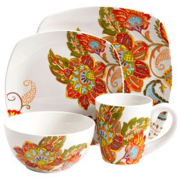 Better Homes And Gardens 16-Piece Floral Spray Dinnerware Set