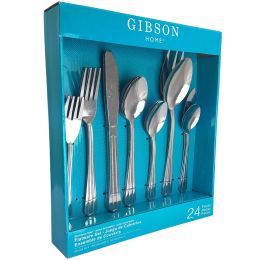 Gibson Avenham 24-Piece Flatware Set