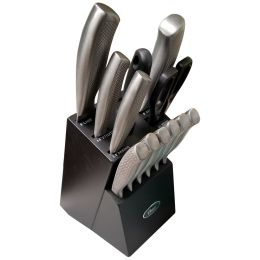 Oster Cuisine Evertsberg 14 Piece Cutlery Set with Rubberwood Block