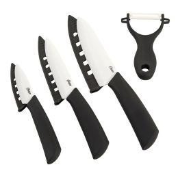 Oster Ostead 4 Piece Ceramic Cutlery Set in White