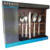 Gibson Geraldine 54 Piece  Flatware Set With a Bamboo Caddy