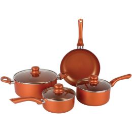Brentwood Appliances 7-piece Ceramic Aluminum Nonstick Cookware Set BTWBPS107C