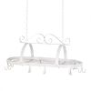 White Metal Hanging Pot Holder 10015252