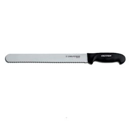 Dexter-Russell 12in Scalloped Roast Slicer-Black Handle