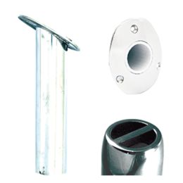 Tigress Oval Head SS Gunnel Mount Rod Holder - 30Â° - 9 - 4-Pack