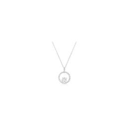 Silvertone Halo Elegance Pendant P11427R-C01