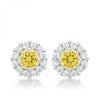 Bella Bridal Earrings In Yellow E50163R-C60