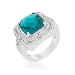 Candy Aqua Cocktail Ring (size: 07) R08384R-C32-07
