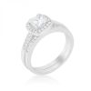 Pave Cushion Wedding Ring Set (size: 07) R08439R-C01-07
