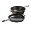 Lodge 10 3/4in Cast Iron Combo Cooker Pre-Seasoned 3.2 Qt