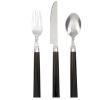 Gibson Home Palmdale12-Piece Flatware Set, Black