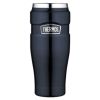 Thermos Stainless Kingâ„¢ Vacuum Insulated Travel Tumbler - 16 oz. - Stainless Steel/Midnight Blue