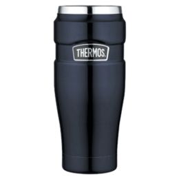 Thermos Stainless Kingâ„¢ Vacuum Insulated Travel Tumbler - 16 oz. - Stainless Steel/Midnight Blue