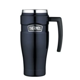 Thermos Stainless Kingâ„¢ Vacuum Insulated Travel Mug - 16 oz. - Stainless Steel/Midnight Blue