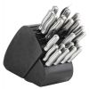 34-piece Knife Set Steel Handles