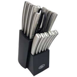 Oster Wellisford 18pc Cutlery Set with Black Block