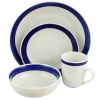 Gibson Basic Living III 16-Piece Dinnerware Set-Blue