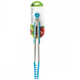Blue Nylon-tipped Metal Salad Tongs OL509
