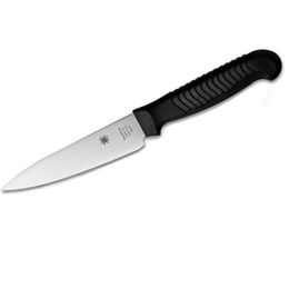 Spyderco Paring Knife 4.5 in Plain Black Handle