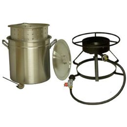 King Kooker #5012-50 Qt. Aluminum Pot and Cooker Pkg