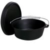 King Kooker #CI8S- 8 Quart Season Cast Iron Dutch Oven w/Lid