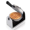Oster DuraCeramic Flip Waffle Maker- Silver Stainless Steel