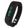 Supersonic 0.91 Fitness Wristband With Bluetooth Pedometer, Calorie Counter and More-Black