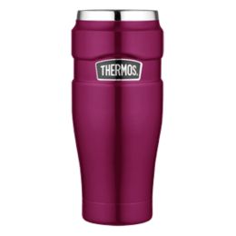 Thermos Stainless Kingâ„¢ Vacuum Insulated Travel Tumbler - 16 oz. - Stainless Steel/Raspberry