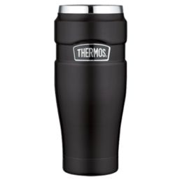 Thermos Stainless Kingâ„¢ Vacuum Insulated Travel Tumbler - 16 oz. - Stainless Steel/Matte Black