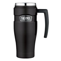 Thermos Stainless Kingâ„¢ Vacuum Insulated Travel Mug - 16 oz. - Stainless Steel/Matte Black